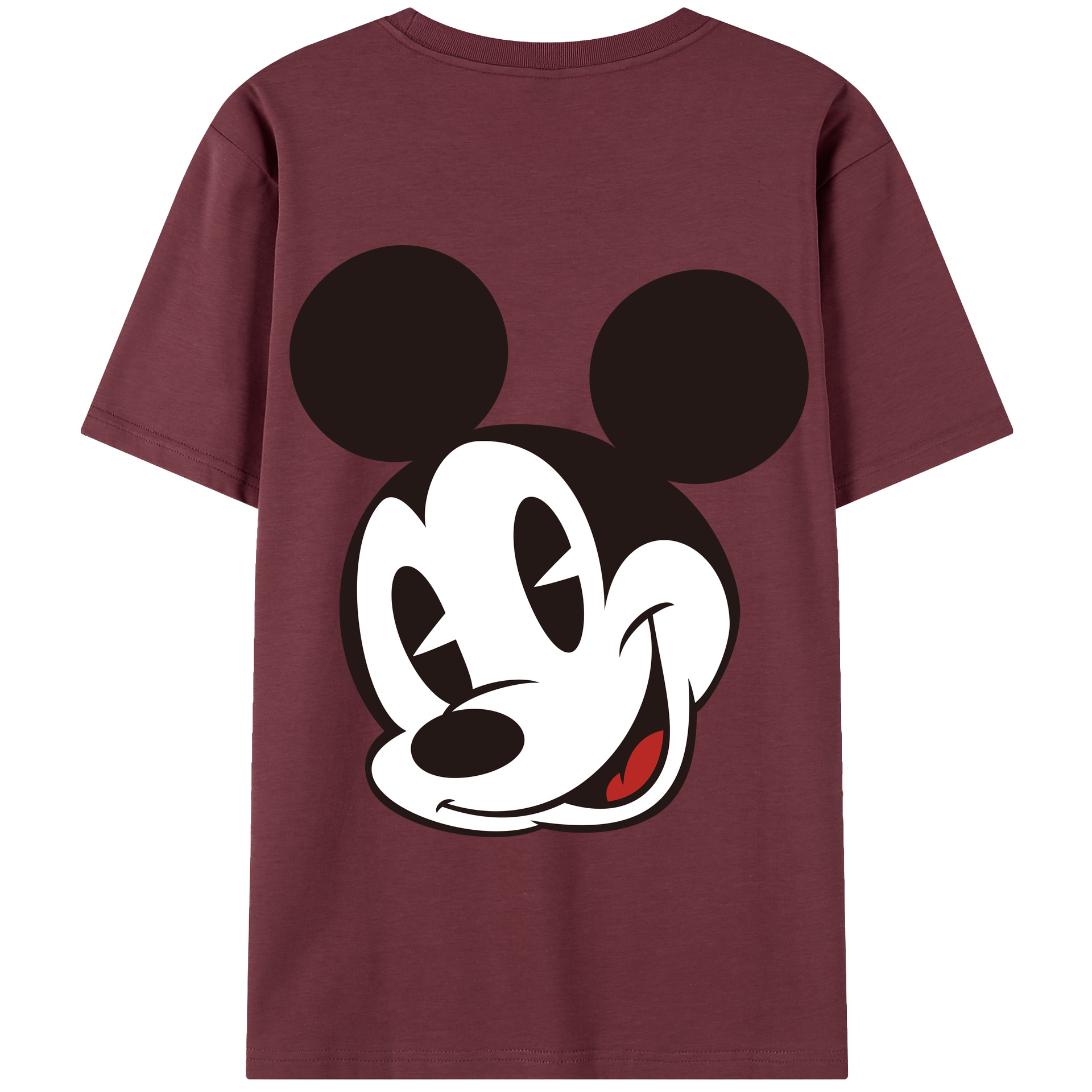 （画像用） ミッキーマウス Mickey Mouse 綿100％半袖Tシャツ（背面プリント）